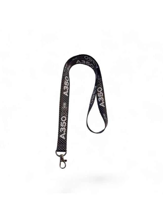 Fighter Gifts A350 XWB GREY CHECKERED LANYARD - Image 2