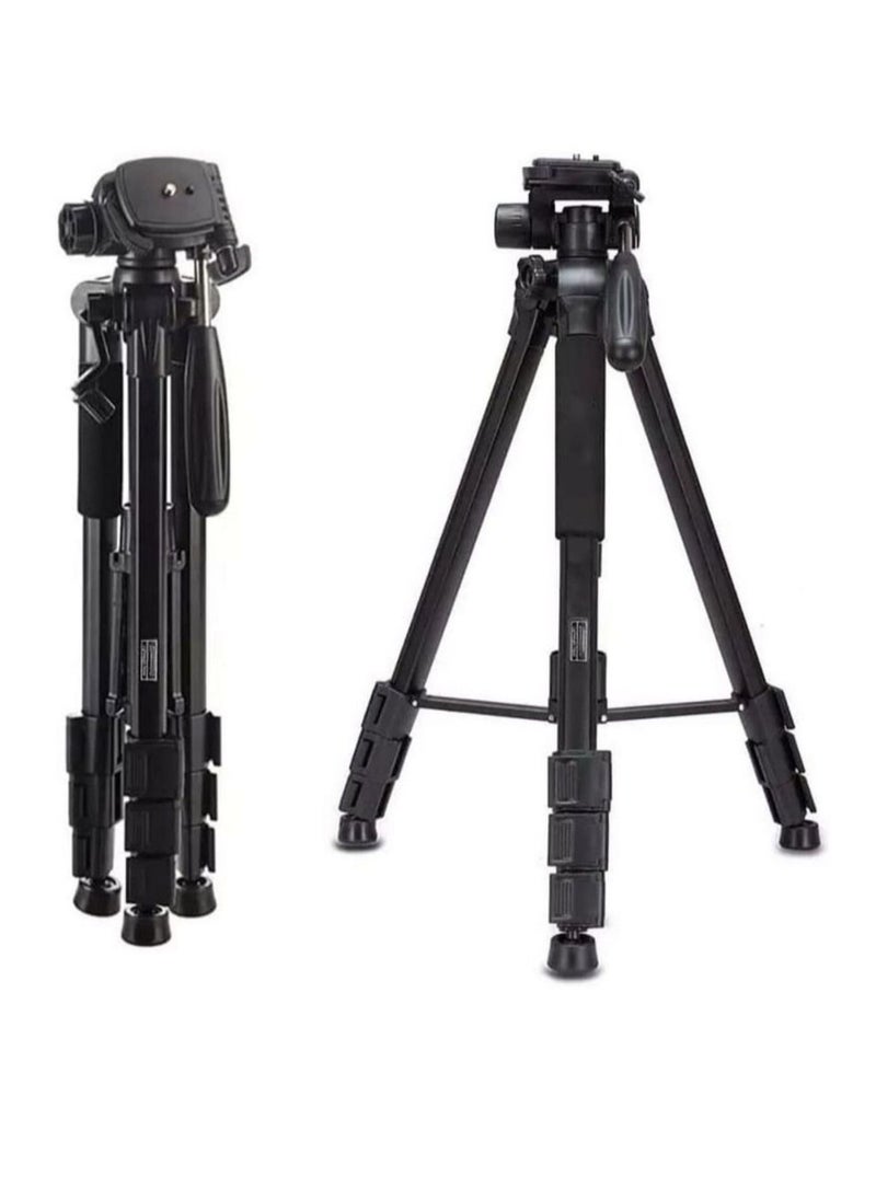 Rabos - Camera Tripod with Travel Bag Cell Phone Tripod with Wireless Remote and Phone Holder Compatible with All Cameras Cell Phones Projector Webcam Spotting Scopes - Image 1