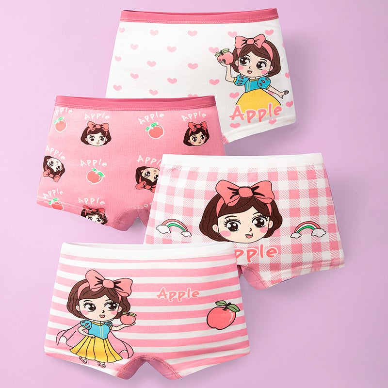 Summer Pure Cotton Girls Underwear 8005Apple girl  - Image 1