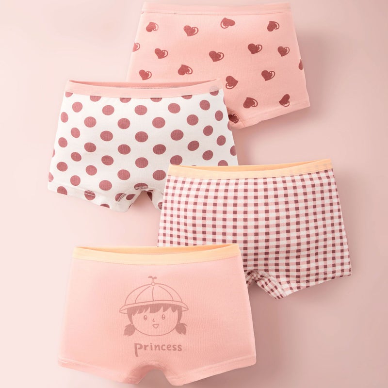 Summer Pure Cotton Girls Underwear 8005Apple girl  - Image 4