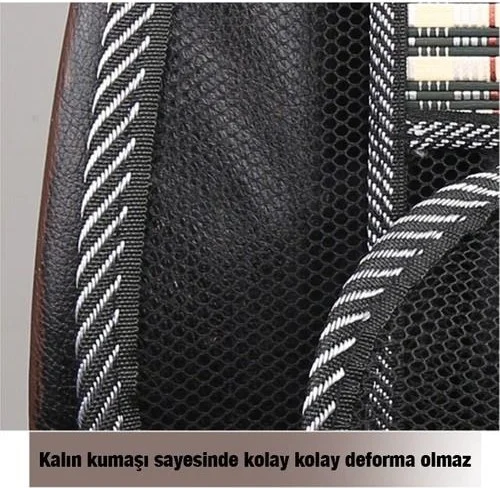 Polhammobile Bamboo Lumbar Supported Anti-Sweat Seat Cushion Compatible with All Vehicle Seats of Straw Bamboo