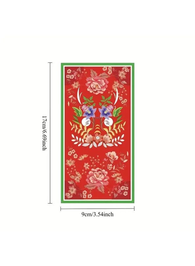 6 Pack Chinese New Year Red Envelopes Lucky Money Gift Pack 6pcs Auspicious Patterns - Image 4