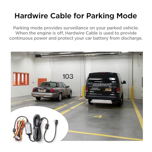 VIOFO HK5 Acc Hardwire Cable, USB-C Hard Wire Cable for VS1 Dash Cam, Low Voltage Protection for Parking Mode (Fuse Tap Not Included) - Image 5