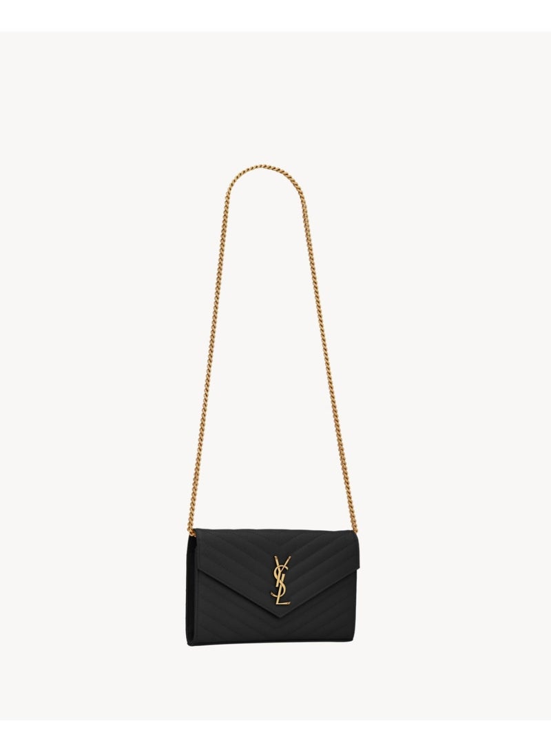 YSL Classic Style Quilted Chain Shoulder Bag – Luxury Flap Crossbody Handbag with Signature Logo Detail, Premium Leather Finish - Image 2