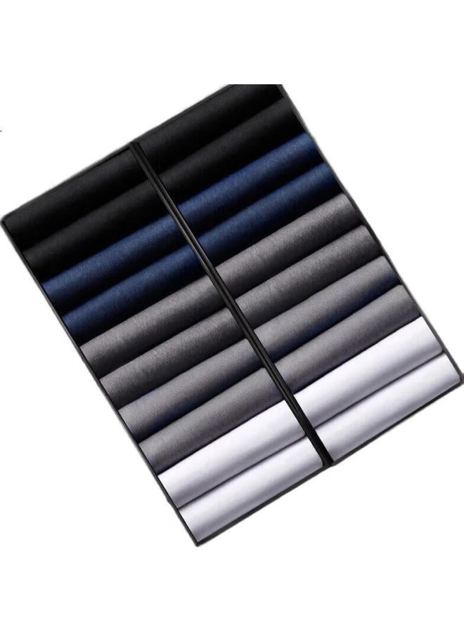 Madallo 20 Pairs Of Men'S Silk Socks Spring Summer Thin Breathable Anti-Odor Business Men'S Socks Ultra-Thin Ice Silk Socks For Men - Image 2