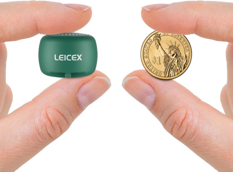 LEICEX Portable Bluetooth Speakers, Mini Cute Small Pillow Wireless Speakers with Bluetooth 5.0 Perfect for Travel Outdoor Sound (Green) - Image 1