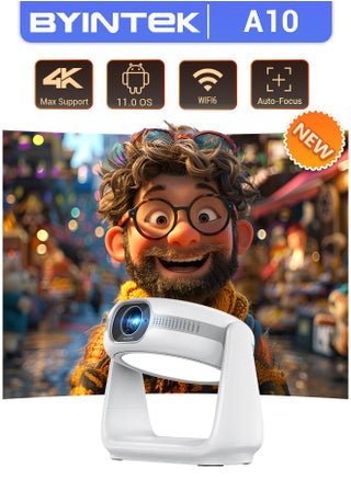 VEVSHAO A10 Smart Projector Android 11.0 Projector Wi-Fi Display 270° Flexible Angle Video Projector with Lamp - pzsku/ZA14CAAC70DB8BE9BD7BBZ/45/1745838928/d3aaed9b-f7dd-4f59-96c2-90cc5c79c2cd
