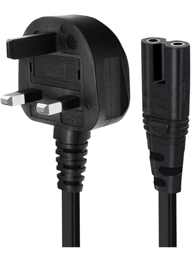 2 Pin Power Cable Cord For HP Envy/Canon,/Pixma,/Maxify, E-pson, Dymo Label Writer Printer, Sony/PlayStation 2/3/4 (/PS4/PS3/PS2), X-box One X, X-box 1Meter - Image 2
