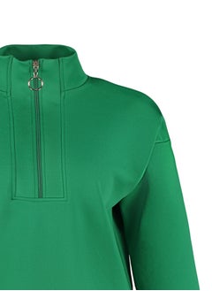 Green Zipper Detailed Diver/Scuba Oversize Knitted Sweatshirt TCTAW23TW00198 - pzsku/ZA14CCAEDA0B139F780BFZ/45/_/1730941074/47bbff7d-de41-44c6-9fa0-0547dfe71e0c