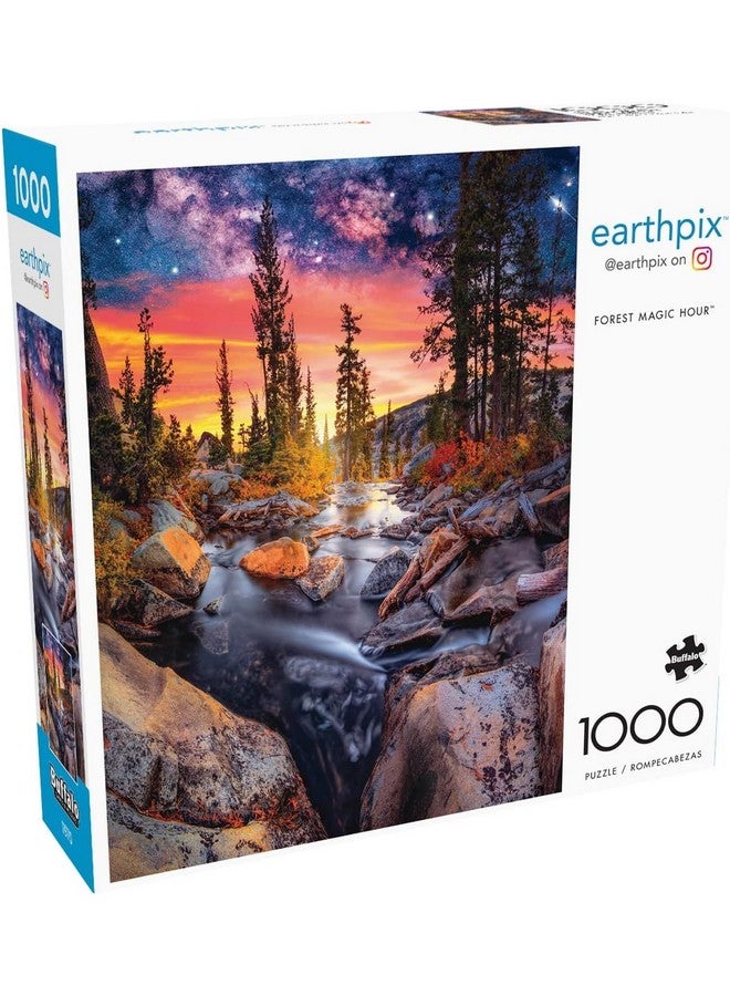 Buffalo Games - Earthpix - Forest Magic Hour - 1000 Piece Jigsaw Puzzle for Adults -Challenging Puzzle Perfect for Game Nights - Finished Size is 26.75 x 19.75 - Image 1