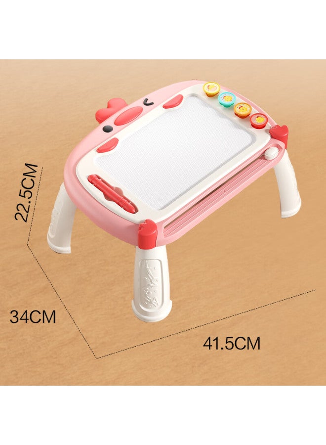 Dimoarch Kids Drawing Board Magnetic Drawing Board For Boys And Girls Colorful Writing Board With Legs Pink Birthday Gift - Image 2