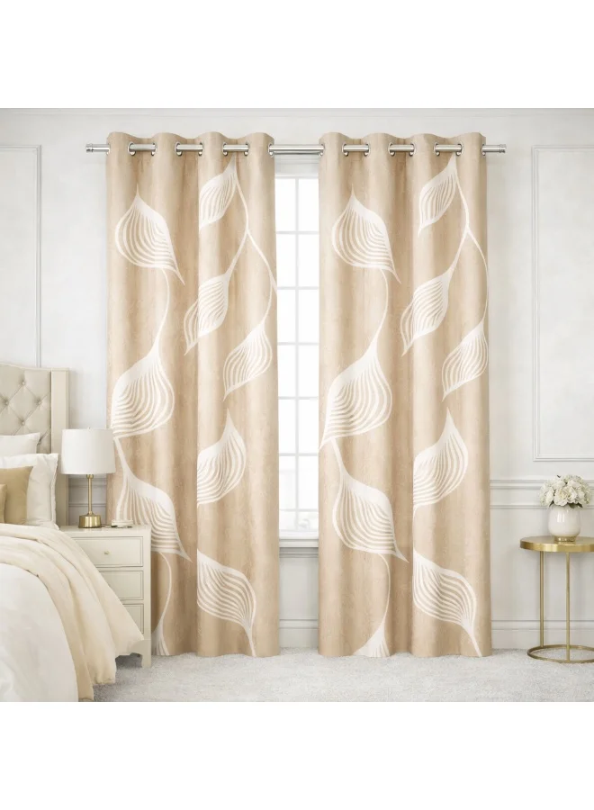 Bliss Casa Bliss Casa Indigo Window Curtains 2 Pack 240 x 140 cm – Solid Eyelet Curtains for Bedroom & Living Room – Premium Fabric Home Drapes