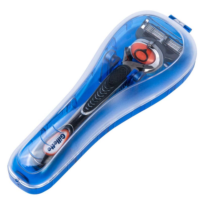 Nincha Manual Razor Travel Case Portable Plastic Manual Razor Trimmer Protector Blue - Image 1