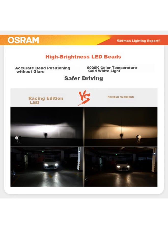 Osram Automotive Led Headlight Bulbs Night Racer Speed Edition H7, One Pair, , 12v/25w - Image 1