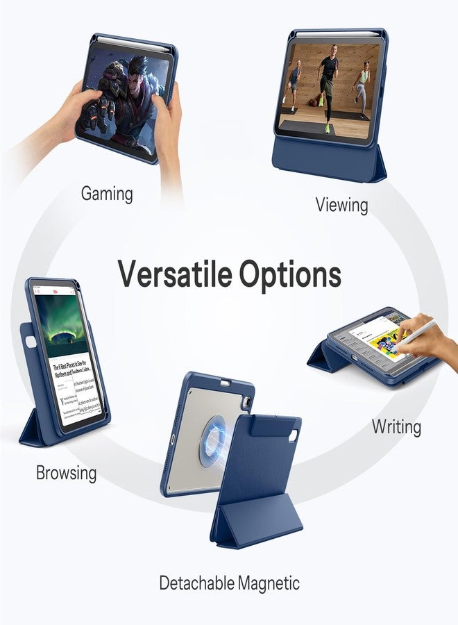 SPARIN Case for iPad mini 7 A17 Pro 2024/iPad Mini 6 2021 8.3 Inch, Detachable Magnetic Cover, Portrait/Landscape Stand with Pencil Holder, Support Auto Wake/Sleep (Navy Blue) - Image 3