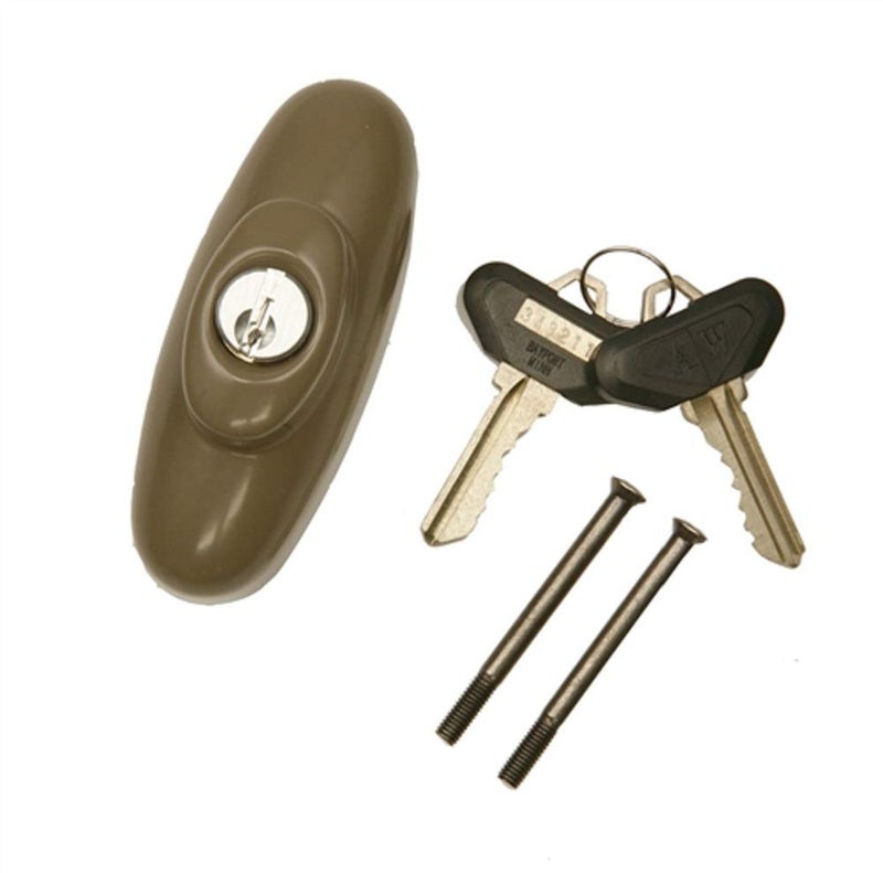 Andersen Tribeca Style Exterior Keyed Lock with Keys Right Hand in Stone - Image 5