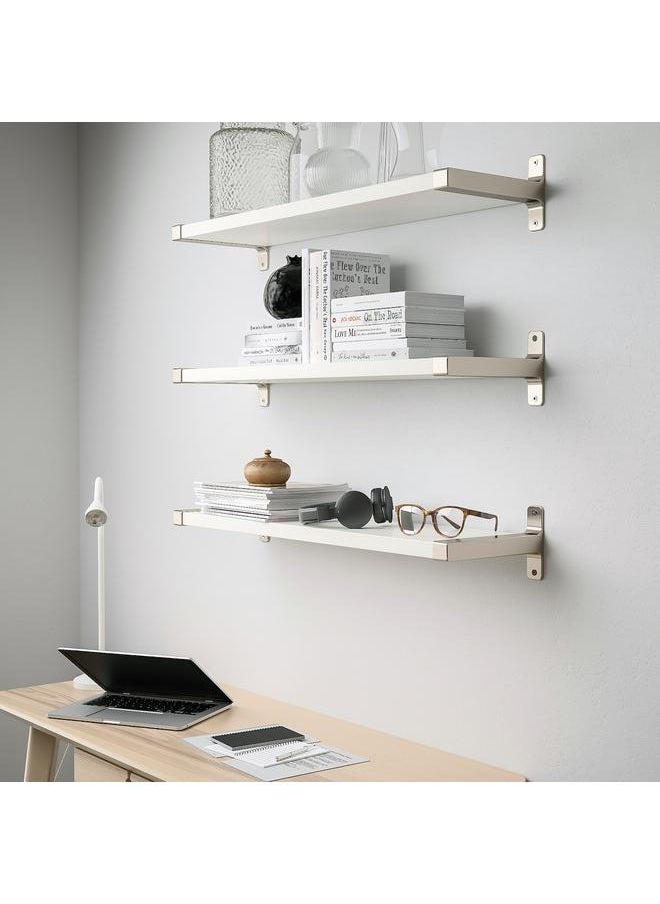 Wall Shelf Combination, White/Nickel-Plated, 80X20 Cm - pzsku/ZA14D43AA45862D724534Z/45/_/1732623238/eeb48870-3963-4abb-8cf5-3bcabe2fa3a6