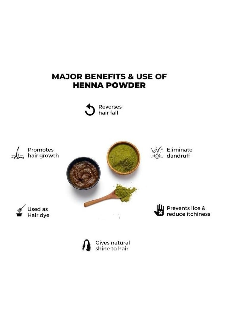 مملكة الإكسسوارات مسحوق الحناء (250 جم) - طبيعي 100٪ | مناسب لجميع أنواع الشعر | يوفر لونا غنيا وترطيب الشعر | يعزز نمو الشعر ويهدئ تهيج فروة الرأس - Image 3