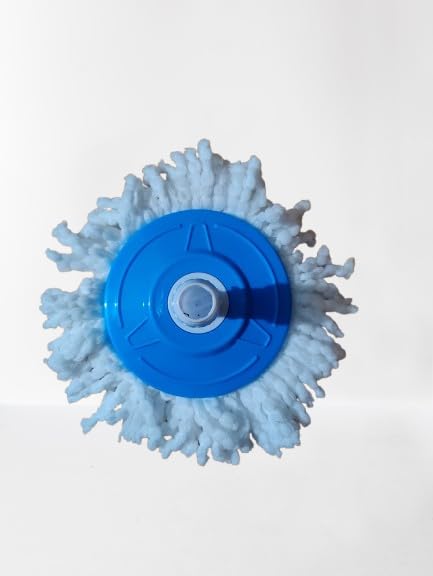 RMGS Spin Mop Rod Stick360 Degree Rotating Head Mop Head and Rod with Washable refile Set Multicolor Floor Cleaning mop - Image 4