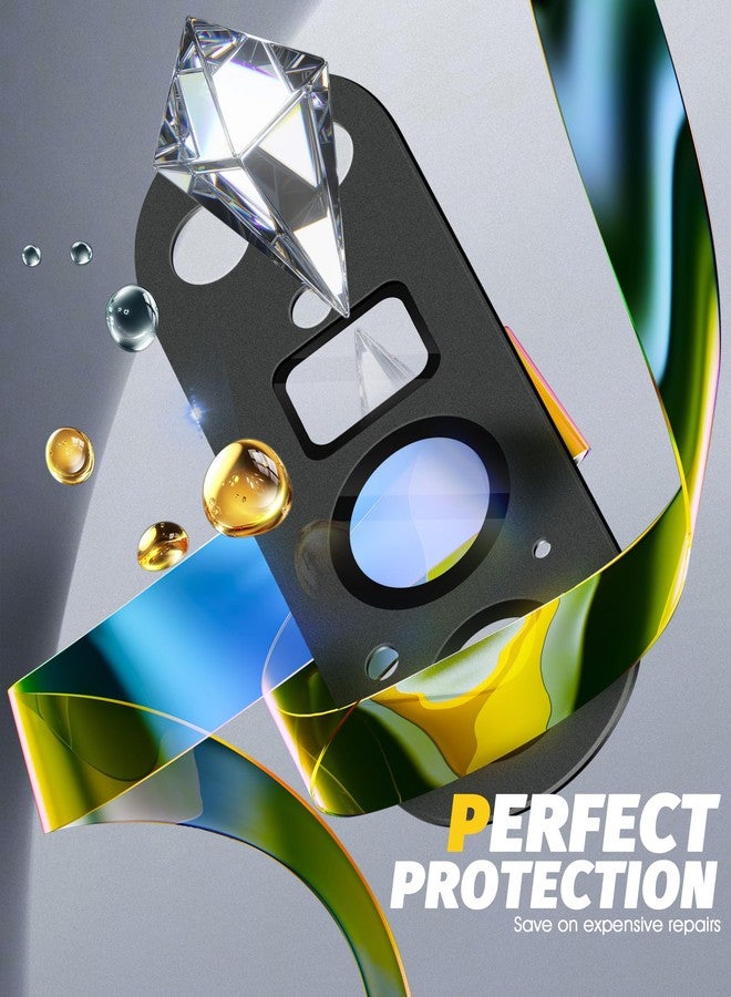 Orzero (2 Pack) Camera Lens Protector Compatible for Google Pixel 10 Pro (Not for XL Model), Protector de Cámera Premium Metal and Glass Precise Camera Cutouts Anti-Scratch - Graphite Black - Image 5