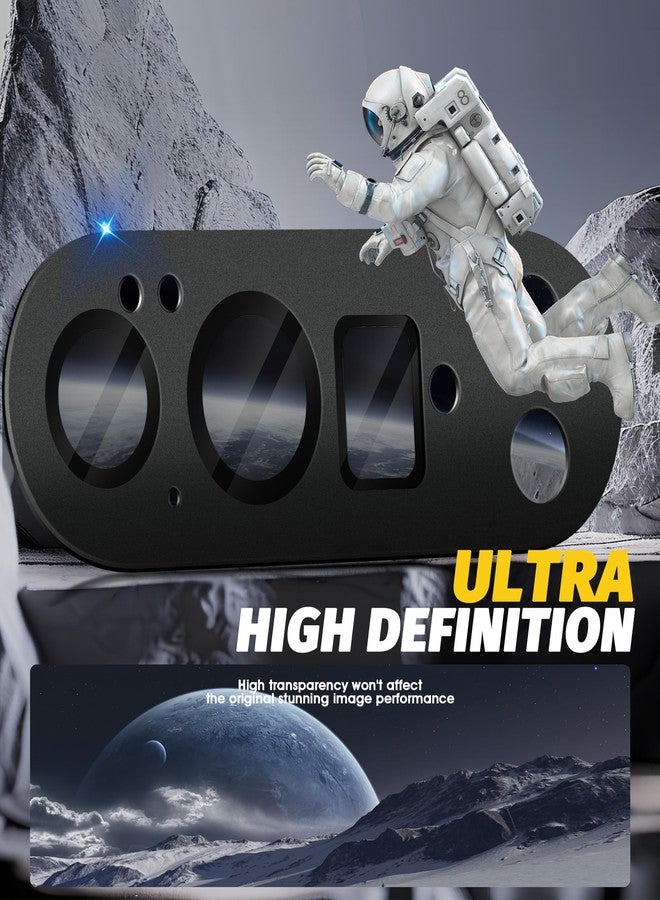 Orzero (2 Pack) Camera Lens Protector Compatible for Google Pixel 10 Pro (Not for XL Model), Protector de Cámera Premium Metal and Glass Precise Camera Cutouts Anti-Scratch - Graphite Black - Image 4