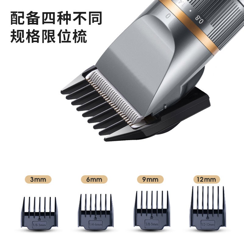 SUARNCOR FC-20 Electric Hair Clipper Trimmer - Cordless Rechargeable, Low Noise, Stainless Steel Blade, Digital Display, Waterproof - Image 3