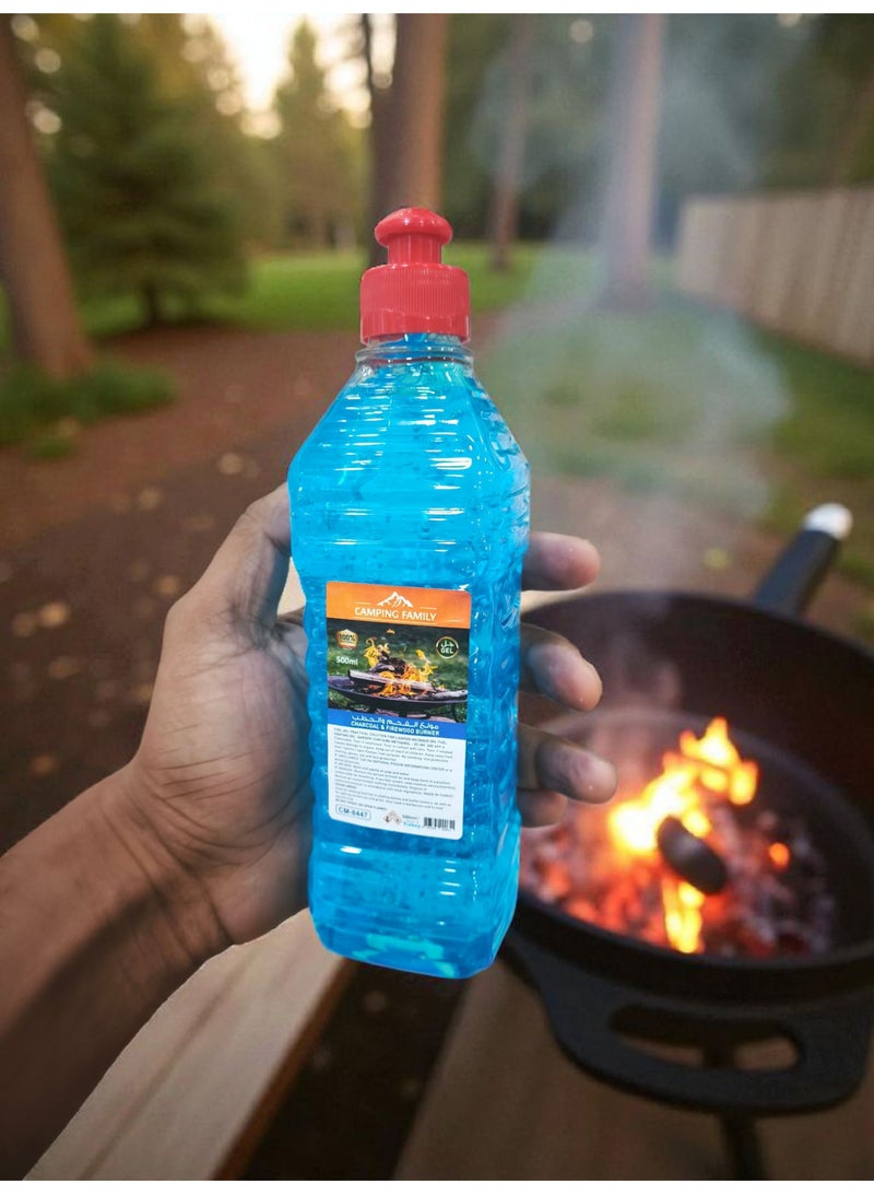 عائلة التخييم جل إشعال الفحم والحطب لسهولة الاشتعال سعة 1 لتر - Image 2