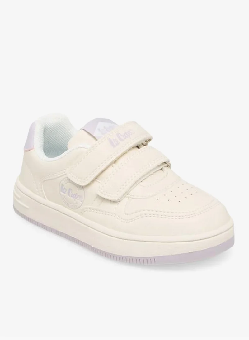 لي كوبر Girls Hook & Loop Ankle School Sneakers