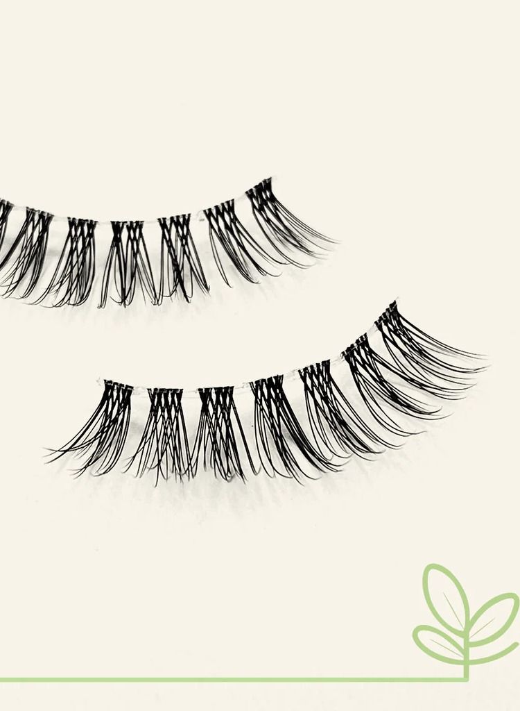 eyecha LAKE Natural Vegan Lashes Flat Lash Technology, Super Slim Lash Band, Real Lash Extension Fibers, Reusable - Image 3