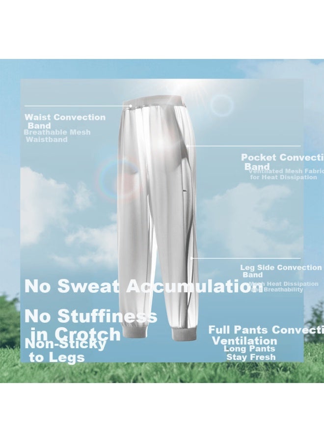 Beneunder Kids Sports Quick-dry Anti-mosquito Long Pants Uni Children's Cooling Breathable Jogger Sun Protection Pants Al019 Cedar Green 150 - Image 1