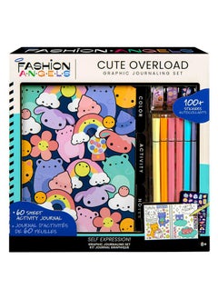 Cute Overload Graphic Journaling Set - Includes 1 Tabbed Sketchbook, 2 Sticker Sheets, 6 Markers And 3 Rolls Of Tapeffiti, Kawaii Stationery Set - For Ages 8+ - pzsku/ZA14DC1AA60BD47E2F0BCZ/45/_/1734348232/19572d4d-a10e-4fd2-a20c-19b87dda3bab