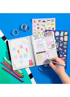 Cute Overload Graphic Journaling Set - Includes 1 Tabbed Sketchbook, 2 Sticker Sheets, 6 Markers And 3 Rolls Of Tapeffiti, Kawaii Stationery Set - For Ages 8+ - pzsku/ZA14DC1AA60BD47E2F0BCZ/45/_/1734348283/96088b58-4def-40f7-81f2-481794cd9b74