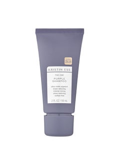 Kristin Ess Hair The One Purple Shampoo Mini Travel Size Toning For Blonde Hair Neutralizes Brass + Yellow Tones Shine Restoring Sulfate Silicone And Paraben Free Color Safe + Tsaapproved  - Image 1