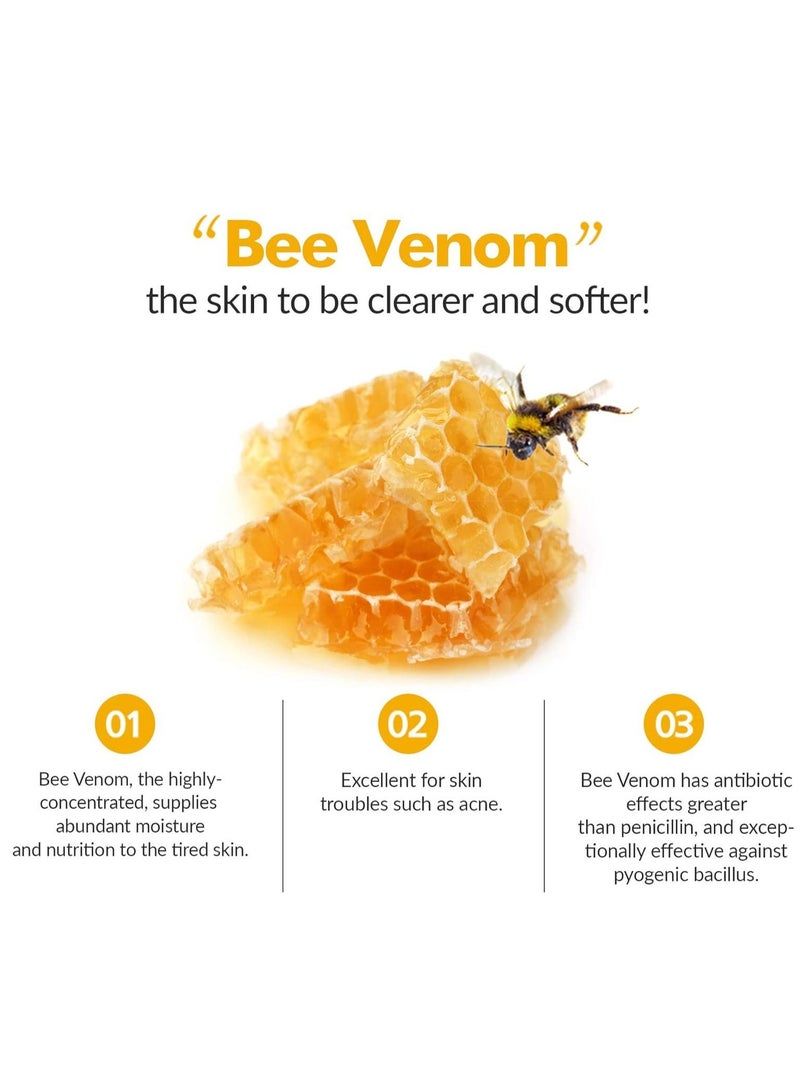 pime Advanced Anti-Aging Bee Venom Serum 50g x2 – Korean Face Serum for Acne-Prone Skin, Wrinkle Reduction, Firming, Brightening & Hydration - Image 4