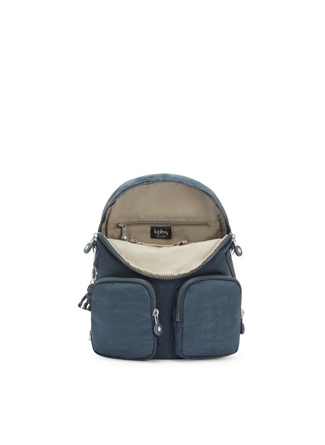 kipling Small Backpack (Convertible To Shoulderbag) Female Blue Bleu 2 Firefly Up  - Image 3