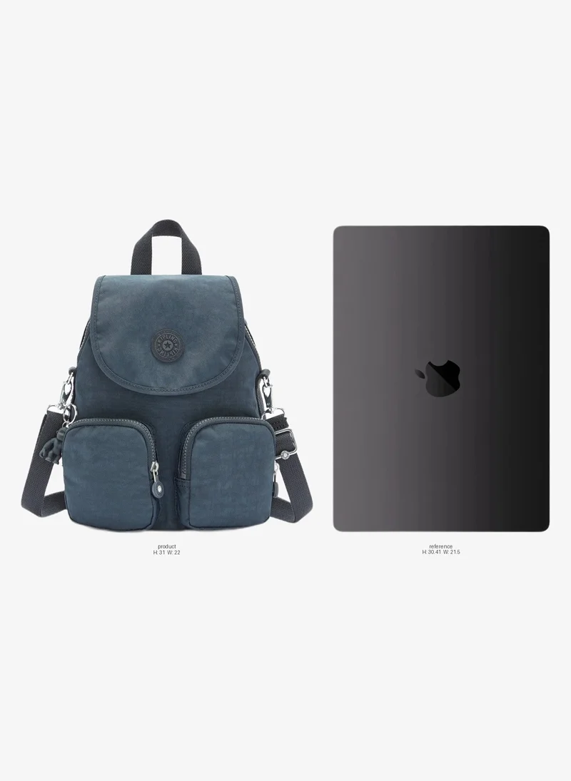 Kipling Small Backpack (Convertible To Shoulderbag) Female Blue Bleu 2 Firefly Up