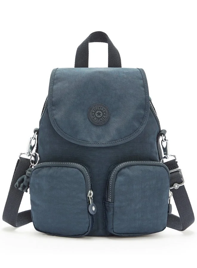 Kipling Small Backpack (Convertible To Shoulderbag) Female Blue Bleu 2 Firefly Up
