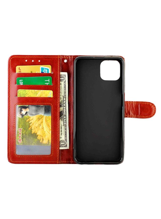 S-TOP Case For OPPO A92s Crazy Horse Texture Leather Horizontal Flip Protective Case with Holder & Card Slots & Wallet & Photo Frame - Image 3