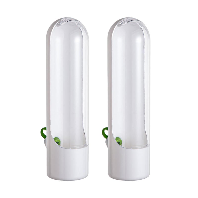 Restynic 2 Pack Herb Keeper Container for Refrigerator, Clear Storage Bottle for Cilantro Parsley Mint, Fresh Produce Saver, Extends Freshness for 2-3 Weeks - Image 2