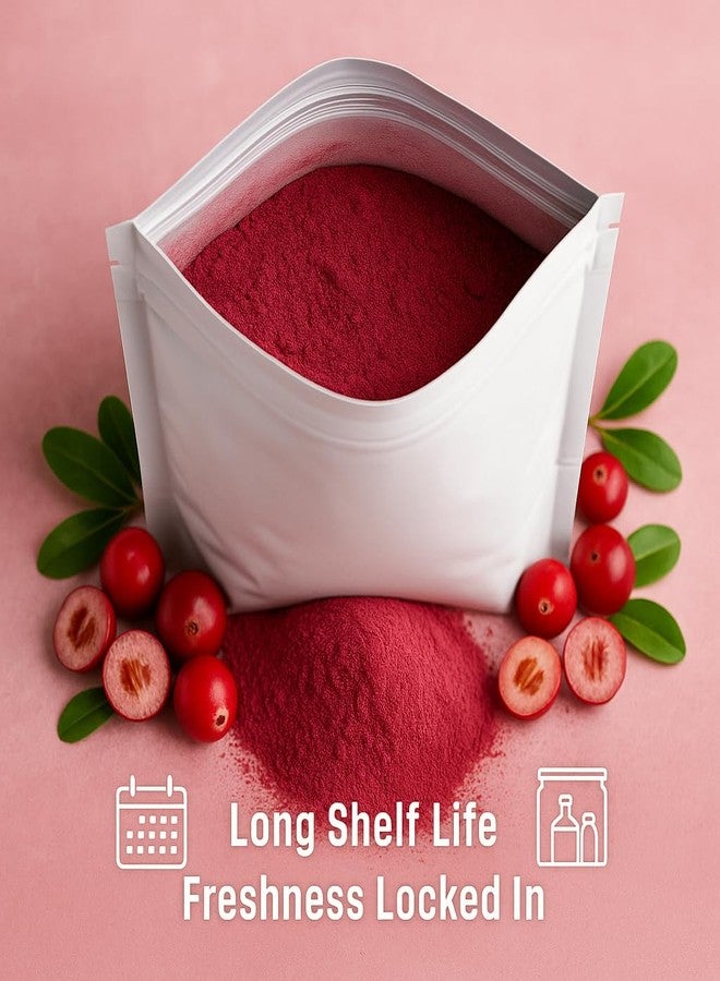 Confect Cranberry Powder | Pure & Natural Fruit Powder for Smoothies, Baking, Beverages, Juices, Tea & DIY Recipes | Vegan, Gluten-Free, No Added Sugar – 100g - Image 5