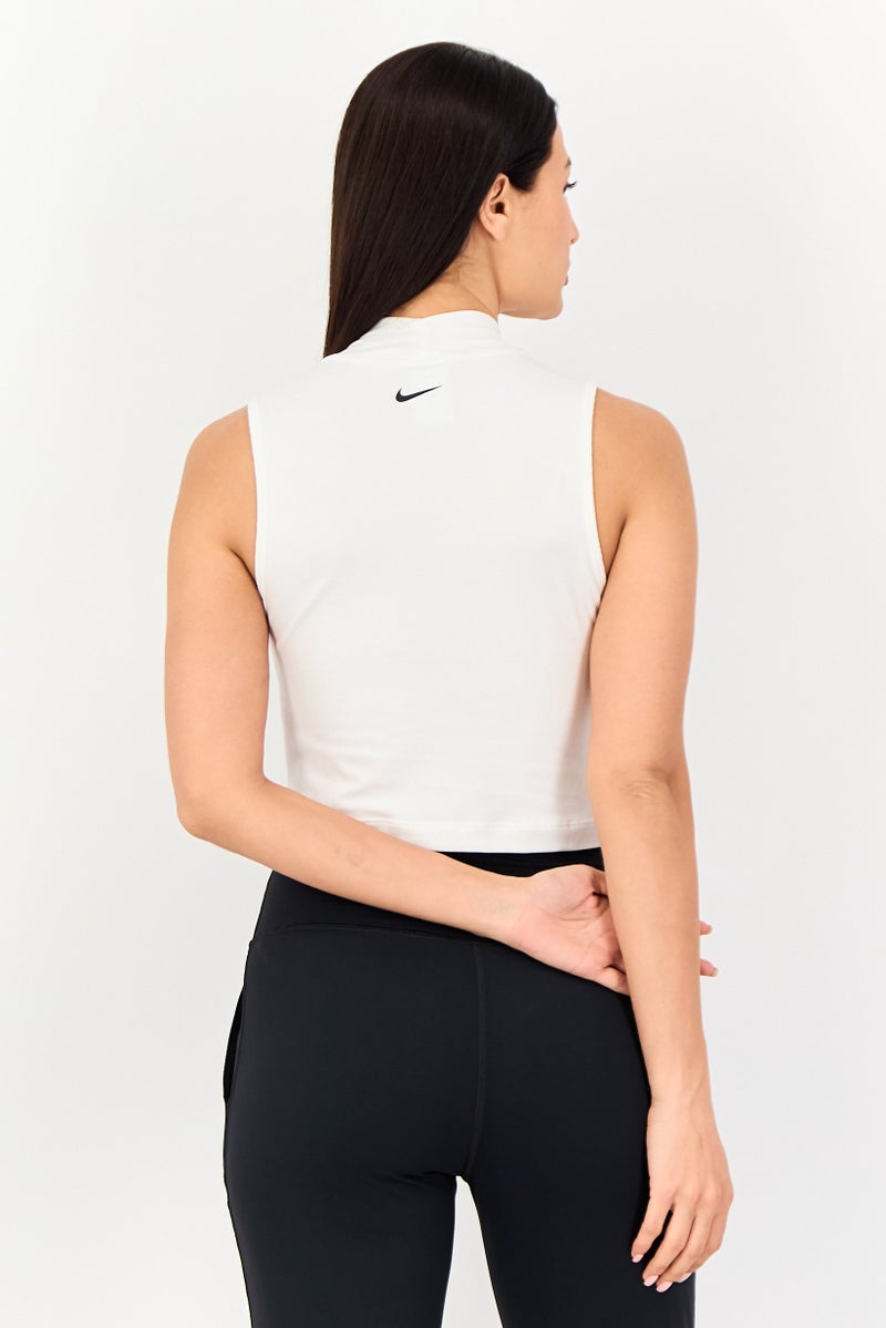 Nike Women Tight Fit Sleeveless Outdoor Tank Top, White - Image 2