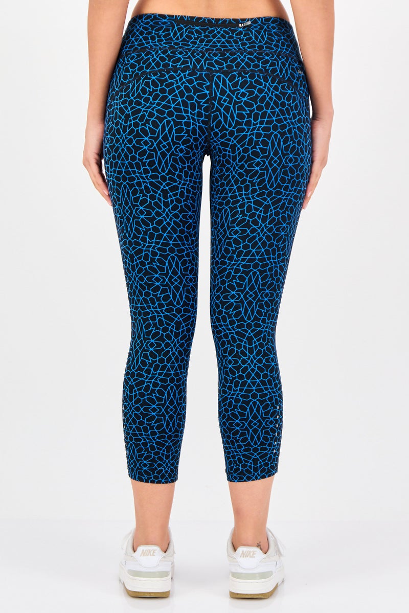 Nike Women Tight Fit Allover Print Running Leggings, Multicolor - Image 4