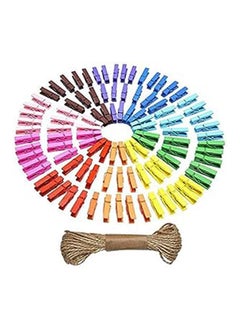 Generic Wooden Photo Paper Peg Pin 100 Pieces 