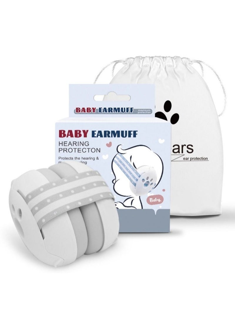Generic - Children Baby Earmuffs, Adjustable Children Noise Prevention Soundproof Earmuff, Anti-Noise Cushioned Earmuffs for Baby Ear Protector Hearing Protection (White) - Image 1
