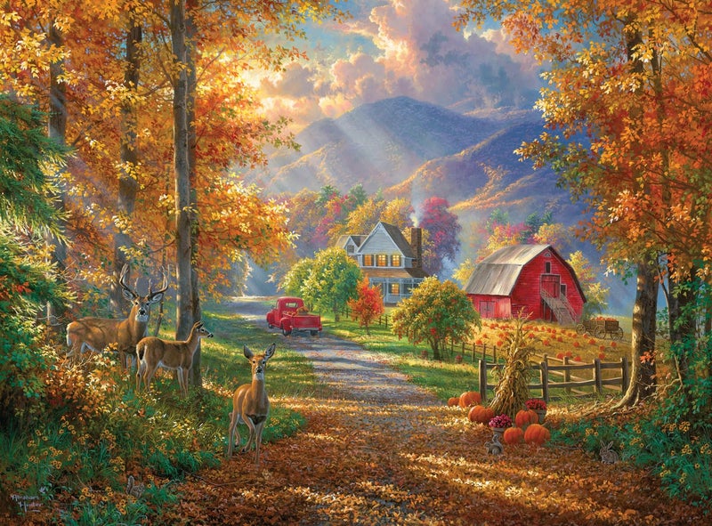 Buffalo Games Abraham Hunter Fall Memories 1000 Piece Jigsaw Puzzle Colorful Autumn Puzzles for Adults PrecisionCut Pieces Beautiful Seasonal Artwork Hours of Relaxing Fun - Image 3