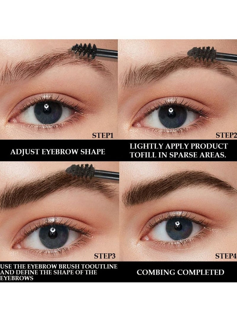 Generic Eyebrow Gel, Tinted Eyebrow Mascara Gel Set, 2 Pack Taupe Long Lasting Waterproof Transfer-proof Eyebrow Cream, Eyebrow Brush With Color Fast Sculpt to Fill in Eyebrows Thickening  - Image 3