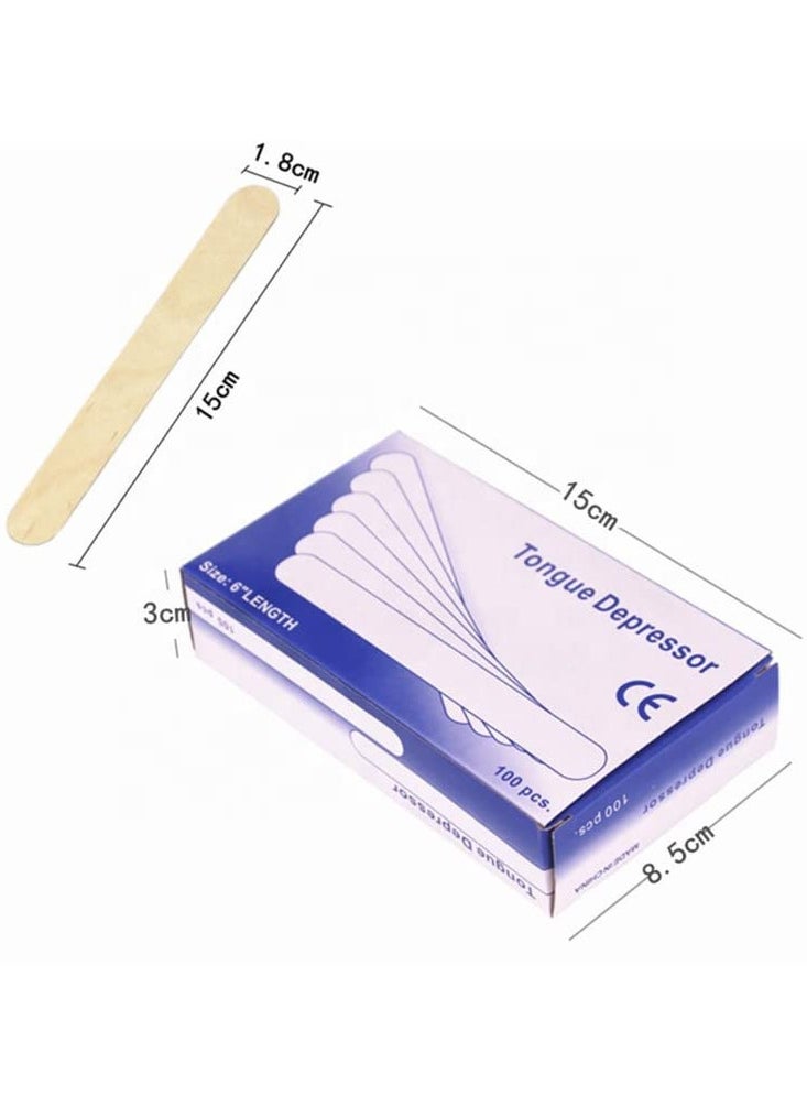 AEENAA 200-Pieces Disposable Wooden Tongue Depressor Waxing Spatula  - Image 5
