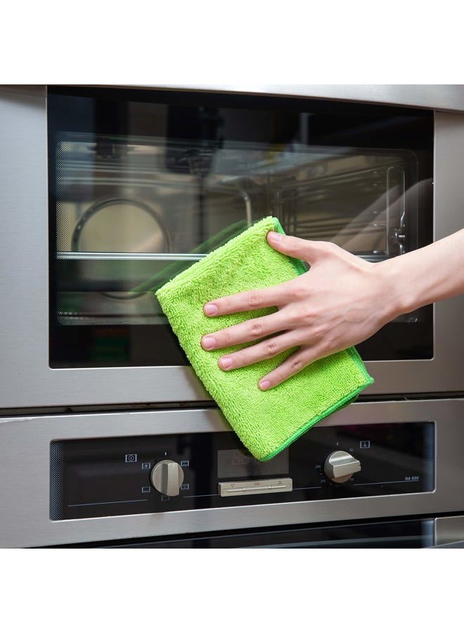 SCRUBIT 24 Pack Microfiber Cleaning Cloth by - Anti-Microbial, Lint & Streak Free Towels for House, Cars, Kitchen and Screens - Super Absorbent and Soft Wash Cloths (12 x 16) - Image 5