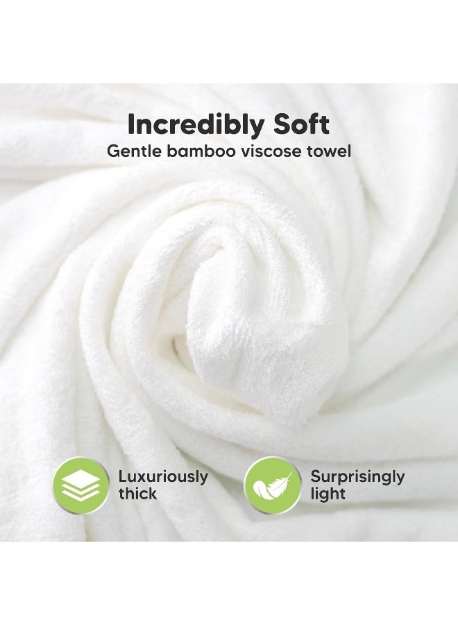KeaBabies Hooded Baby Towel for Newborn - Viscose Derived from Bamboo Large Baby Bath Towels with Hood for Boys, Girls, Toddler, Extra Absorbent & Soft Newborn Bath Essentials (Owl, Regular) - Image 2