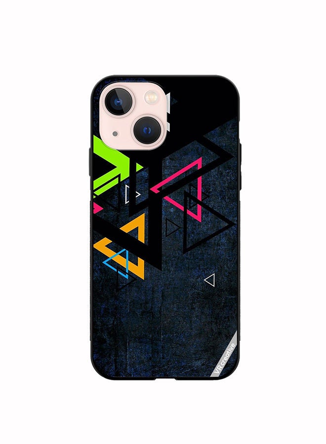 VR CREATIVE Protective Case Cover For Apple iPhone 14 Plus Multiple Triangle Design Multicolour - Image 1